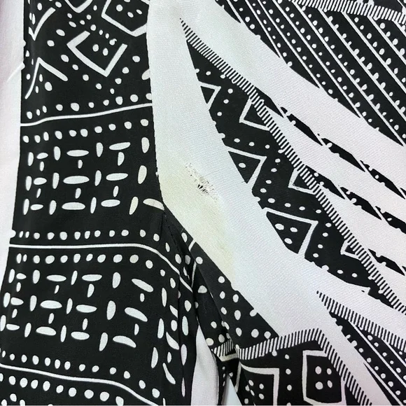 Diana von Furstenberg x Revolve Freya Silk Stretch Shirt Dress Size 2 FLAWED - Picture 12 of 14